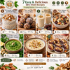 Nuts For Wellness 7 easy dry fruit recipes including almond raisin oats, date nut energy bites, dry fruit lassi, trail mix, cashew coriander chutney, dry fruit kheer and stuffed dates