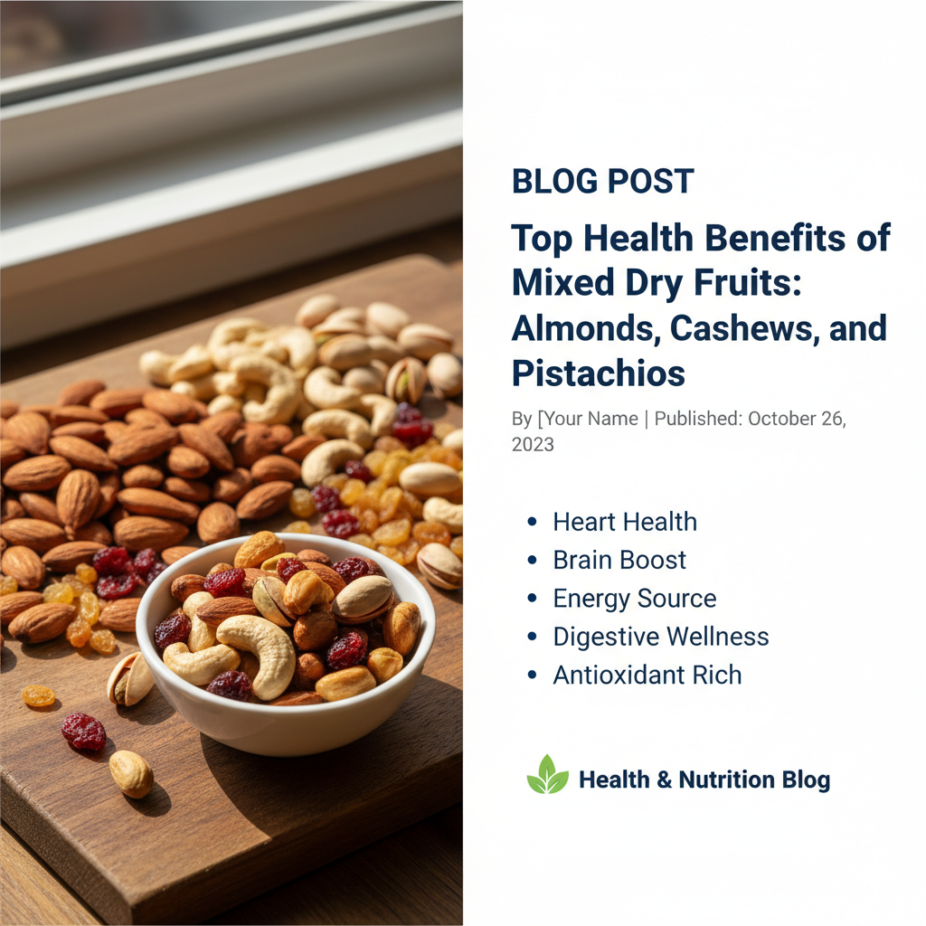 Top Health Benefits of Mixed Dry Fruits: Almonds, Cashews, and Pistachios