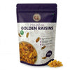 Nuts For Wellness Golden Raisins 250g Bag of premium golden raisins with a white background.