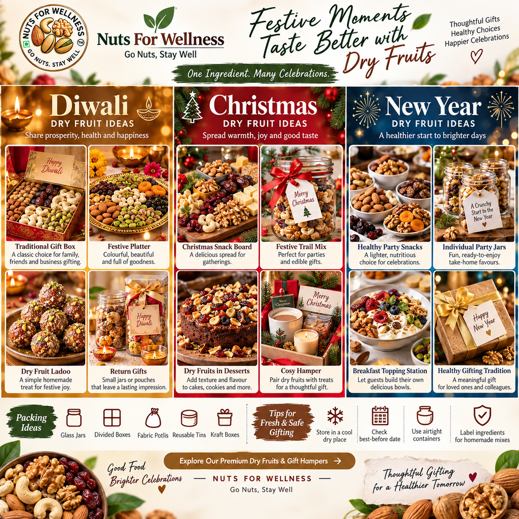 Festive Dry Fruit Ideas for Diwali, Christmas and New Year